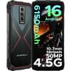 Stargorilla Blade10 Pro Energy Smartphone Rugged Sottile 12GB+128GB IP68 | Telefono Rugged IP69K, testato MIL-STD-810H, 10,7 mm, Android 16, 6,56 90Hz, 50MP, 6150mAh 18W, NFC, Dual SIM