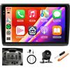 Hodozzy 【4+64G】Hodozzy Schermo CarPlay per Renault Trafic 2001-2010/Opel Vivaro 2006-2010,con CANBUS Incluso Compatibile con Versione Base e Full, GPS, Wireless CarPlay, Android Auto, WiFi, Bluetooth,RDS,USB