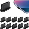 OENBATOM 12 tappi antipolvere USB C, copertura per porta USB C, protezione in silicone per porta USB C, tappo per porta di ricarica per iPhone 15/16 Plus Pro Max, Samsung S21/S22/S23/S24 Ultra - MacBook Huawei