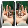 Haninsuze Cover per Samsung Galaxy A18 / A17 / A26 5G, Portafoglio PU Pelle, Gatto | Interno TPU Antiurto, Anti-Graffio, Fessura per Schede, Supporto Stand, Design Libro, Flip
