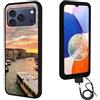 FortiCase Custodia Personalizzata con Cordino per iPhone 17 Pro,Nero Silicone Cover,con la Tua Foto,Immagine o Scritta,per iPhone 17 Pro Personalizzata Case -1ZGS