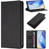 GoodcAcy Cover per Oneplus Turbo 6, Custodia Flip Pelle Leather Portafoglio Magnetica Libro [Slot Schede], Silicone TPU Bumper Wallet Supporto Cover, Antiurto [Kickstand] (Nero)
