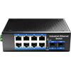 Cudy 792244 Switch Industriale Gigabit 8 Porte con 2 Slot SFP, IG1008S2 Nero