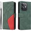 XINNI Cover per Oppo A40m/Oppo A40 4G/Oppo A60 5G(Not Fit 4G) Case | retrò Cellulare Custodia Libro Antiurto in Flip Pelle PU/TPU