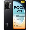 XIAOMI Smartphone POCO C71, 3+64GB, Nero, processore UNISOC T7250, batteria 5200mAh, doppia fotocamera AI da 32 MP, display grande schermo da 6,9 pollici (adattatore di alimentazione incluso)