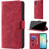 CaseGla Cover per Samsung Galaxy A08/A06/A07 4G, Rosso | Blocco RFID, Portafoglio Pelle PU, Flip Libro, Porta Carte, Magnetica Libretto, Antiurto Protezione Completa