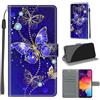 KENHONER Custodia per Samsung Galaxy A50, Farfalla | Portafoglio Pelle PU, Magnetica, Resistente Agli Urti, Scomparto Carte Credito, Pieghevole, Flip Libro, Motivo