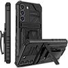 YOUULAR Custodia compatibile per Samsung Galaxy S23 FE in PC rigido+TPU morbido+staffa+clip dorsale custodia per telefono antiurto anti-goccia custodia protettiva per telefono custodie militari
