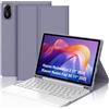 FOGARI Per Xiaomi Redmi Pad 2 2025 e Redmi Pad SE 2023 11 Pollici Cover Tastiera | Custodia Tastiera Bluetooth Rimovibile con Touchpad per Ufficio/Studio/Scrittura, Keyboard Wireless Portatile, Viola