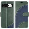 BoxTii Cover per Google Pixel 8, Custodia in PU Pelle Portafoglio, Magnetica Cover a Libro con Slot per Schede per Google Pixel 8, Verde