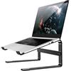 MMOBIEL Supporto Alto per Laptop - Supporto Ventilato per Laptop da 10 a 18 Pollici - Universale da Scrivania Compatibile con MacBook, ASUS, Acer e Altro - Alluminio Nero