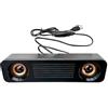 Rvluw Soundbar per TV, con cavo USB, con bassi migliorati, altoparlante multimediale compatto per PC, laptop e monitor desktop, nero
