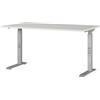 GERMANIA DIE MÖBELMACHER Germania Scrivania 7904-583, in grigio chiaro/argento, altezza media, 140 x 91 x 80 cm (LxAxP)