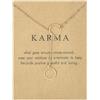 Self-Discovery Mala Collana Ispirazionale per Donne - Pendente Unico in Oro, Gioiello Spirituale Regalo (Cerchio del Karma)