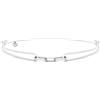 Nato Cuff - Bracciale Argento 925 Links - Fatto a mano in Francia - Regolabile - Gioiello Uomo o Donna (Grigio)
