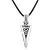 REDSUN - Collana con ciondolo a forma di freccia vichinga, martello di Thor, in argento sterling 925, con ciondolo a forma di croce, ciondolo celtico, amuleto, per uomo, figlio, ragazzo, donna, uomo e