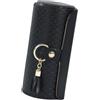Shurhome Custodia protettiva per gioielli con morbida fodera in velluto, a tre livelli, design cilindrico, organizer da viaggio, organizer con scomparti multipli