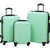 vidaXL Set Valigie Trolley a Custodia Rigida 3 pz Rosa in ABS Diversi Colori