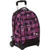 PELLECCHIA 1969 ZAINO TROLLEY SCUOLA STACCABILE JACK URBAN CHECK YUB By SEVEN Pink