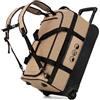 SONS OF ALOHA Borsa da viaggio XL con ruote, zaino 3 in 1, borsa da viaggio e trolley, impermeabile, con scomparto per scarpe e angoli protettivi per uomo e donna, zaino da viaggio in Ripstop di alta qualità