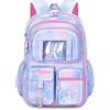 FANDARE Ultraleggero Zainetti per bambini Cartelle per la scuola Zaino Scuola Ragazze Zainetto Casual per 1-3 Grado Studenti Scuola Escursioni Viaggi All'aperto Daypacks con ciondolo in peluche Blu A