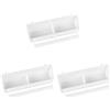 NAILAO 3 Pezzi Mangiatoia uccello Tazza Per Cibo e Acqua In Plastica 2 Scomparti Ciotola Per Appendere Uccelli Accessori Per Gabbie Per Abbeveratoi Per Pappagalli