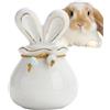 Generico Urna Per Cani 150ml Vaso Commemorativo in Ceramica con Orecchie da Coniglio | Urna Canina Lutto Tomba Cordoglio Perdita Commemorazione Casa Tavolo Gatto e Animale