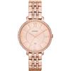 Fossil Orologio Jacqueline per donna, Movimento al quarzo a tre lancette con cinturino in acciaio inossidabile, Tonalità Oro Rosa E Glitter