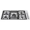 Smeg Piano cottura a gas con 5 fuochi PGF95-4 Acciaio Inox