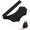 BTACGWP Borsa Ghiaccio Gel Riutilizzabile 1pz Nero, Con Cinghie Regolabili per Fissaggio Sicuro su Ginocchio e Caviglia, Terapia Fredda Rapida, Sollievo Dolore e Gonfiore, Design Sportivo Ergonomico.