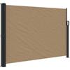 KGFHERENB Tenda laterale estensibile, colore tortora, 140 x 600 cm, protezione da sguardi indiscreti, protezione dal vento, per terrazze, balconi, giardini, esterni, divisorio in poliestere, acciaio