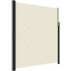 KGFHERENB Tenda laterale estensibile, color crema, 220 x 500 cm, protezione dagli sguardi indiscreti, estensibile per giardino, balcone e terrazza, paravento e divisorio con robusto telaio in acciaio