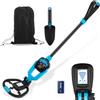 Reomdara Metal Detector Bambini,Leggero Rilevatore Junior con Display LCD e Indicazione SUONO,ad alta Precisione con Bobina di Ricerca Impermeabile IP68,Pala & Zaino, Miglior Regalo Compleanno per Iniziatore