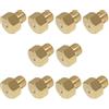Hooshing Ugelli per orifizio a gas propano GPL, per scaldabagno fai da te, per bruciatori M5 x 0,5 mm, dimensioni orifizio 0,65 mm, ugelli a getto in ottone, 10 pezzi