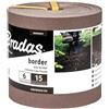 Bradas Bordo per aiuole per aiuole, 6 m x 15 cm, marrone