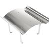 STERR Cappello Antipioggia per Canna Fumaria 50 x 50 cm - Coperchio per Caminetto in Acciaio Inox Canna Fumaria, Canna Fumaria in Acciaio Inox - Kit per Canna Fumaria - RCP5050