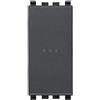 VIMAR 20108 Eikon Pulsante 1P NO 10 A 250 V~ assiale illuminabile, tasto sostituibile, grigio
