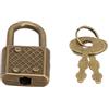 Springwillfly Elegante lucchetto vintage con chiave per fissare i tuoi oggetti preziosi con ciondolo (oro)