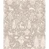 myforHD Carta da Parati Autoadesiva Fiore Foglia Vintage Decorativo Sfondo 44cmx300cm Carta da Parete Adesivo Vinile Soggiorno Camera Da Letto Bagno