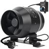 DUCTURBO Ventola Aspirazione 100mm regolabile, Ventilatore del Condotto, Massimo Estrazione 275m³/h Ventola di Aspirazione, Estrattore aria in linea con controllore di velocità variabile