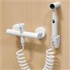 FQYEP Doccino Bidet per WC con Miscelatore Acqua Calda E Fredda Doccetta per Bidet Portatile Staffa Regolabile A 30° Montata A Parete In Ottone,Bianco