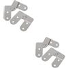 Gadpiparty 4 Pezzi Kit Cerniere per Scala Sostitutive in Ferro Cerniera per Scala da Soffitta Compatibile con Scale Telescopiche Singole e Doppie Resistente e Versatile per Riparazioni Mobili