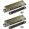 Selyse 2 calamite magnetiche per porte dell'armadio, chiusura magnetica in acciaio inox, cassetti, chiusura magnetica per mobili e porte del balcone (bronzo)