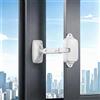 BUTBU Ferma Finestra, Blocca Finestra Aperta, 1pz Alta Gamma | Compatibile con Telai UPVC, Legno Massello, Alluminio e Plastica, Protezione per Animali Domestici e Anziani