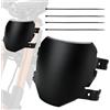 Generico Electric Bike Front Plate - Universal Front Number Board with 4 Cable Ties, Black Dirt Bike Modification Panel, Replacement Styling Accessory | Upgrade Fronts Fairing Cover for Travel, Touring