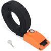 OUGPIU Cinghia di Fissaggio Bloccabile,3mx25mm con 3 Corde in Acciaio,per Evitare Furti,Cinghie Multiuso con Serratura e Chiave per Box da Tetto,Tenda da Tetto,Moto,Auto,SUP,Surf,Kayak