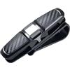 DDDe63 Porta Occhiali For Auto Morsetto For Biglietti Portatile | Da Sole For Clip For In ABS Custodia For Accessori(Silver)