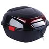 JEDAL Bauletto Valigia Per Moto Baule Motociclo 35L Bauletto Per Motocicletta PP Caschi Scatola Con Chiusura Di Sicurezza Valigia Bagagliaio (Colore : Nero)