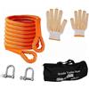 Hanured Corda di traino 6m, 10t,di portata, cinghia di traino con guanti antiscivolo, borsa portaoggetti e accessori, per auto, camion, Jeep, trattore, ATV, UTV, soccorso stradale