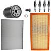 BESTPRICE ATP BESTPRICE Set di filtri di ispezione con 1x filtro aria, 1x filtro abitacolo (filtro antipolline) con carboni attivi, 4x candele, Compatibile con OPEL VECTRA B (J96)